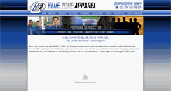 Desktop Screenshot of bluezoneapparel.com